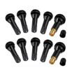 10-50 шт. TR413 Snap In Tire Valve стержни черные бескамерные резиновые колпачки для вентилей шин инструмент для замены вентиля колеса с пылезащитным колпачком
