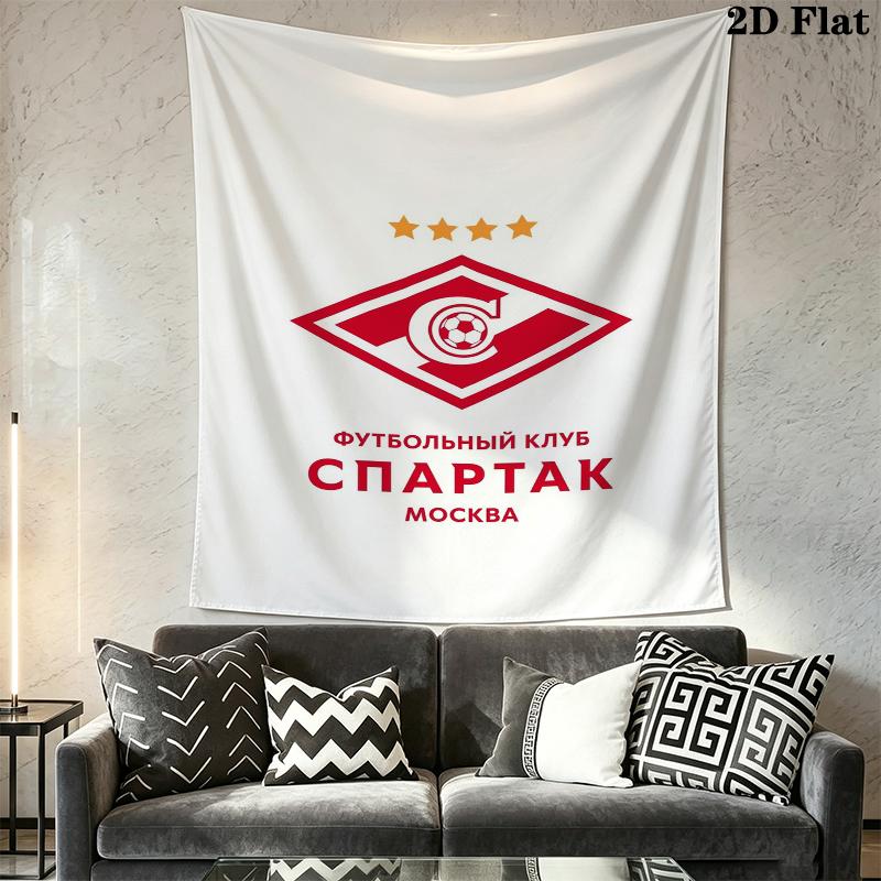 Футбольный клуб «Спартак Москва» Настенный гобелен Эстетичное настенное панно Печатная тканевая простыня Декоративные гобелены для спальни гостиной Домашний декор