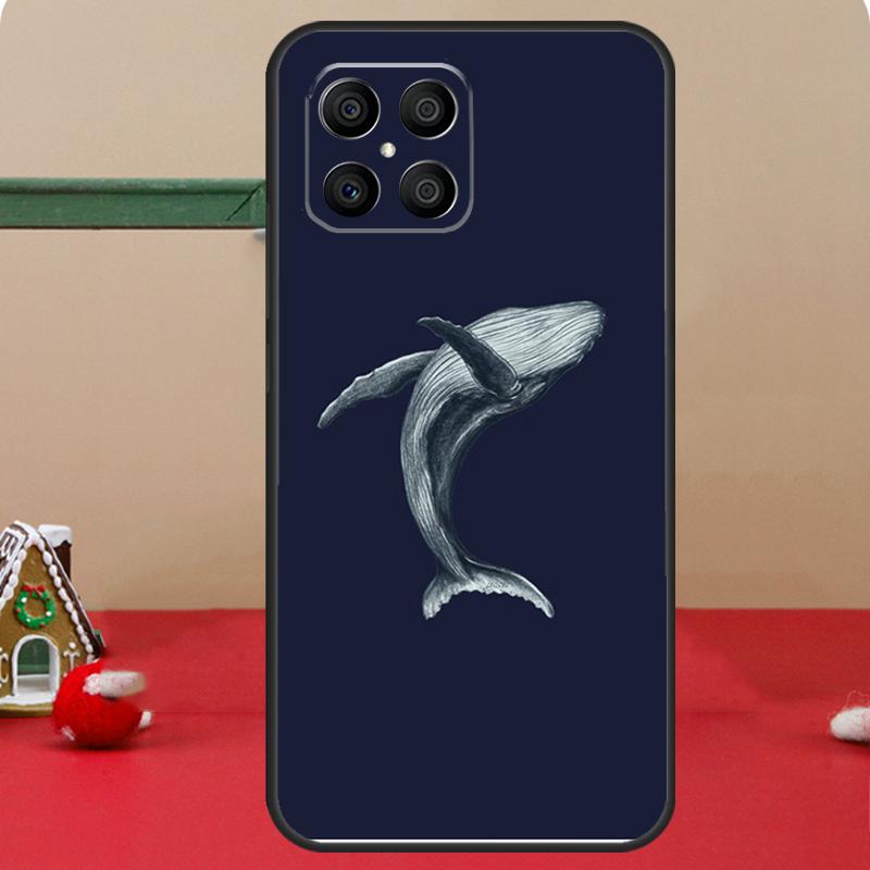 Чехол Кит Рыба Волна Море Для Honor Magic 6 7 8 Pro Honor 400 200 70 90 Lite X8c X8b X9a X9b X9c X9d Win RT Чехол