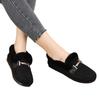 Furry Shoes Female Winter Outside Wear Padded Cotton Slippers 2025 New Padded Lamb's Wool Soybean Shoes Women's Shoes Home Shoes