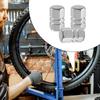 4pcs Car Tire Valve Cap Aluminum Alloy Valve Cap Valve Core Cap Tire Cap Auto Assembly (Silver)