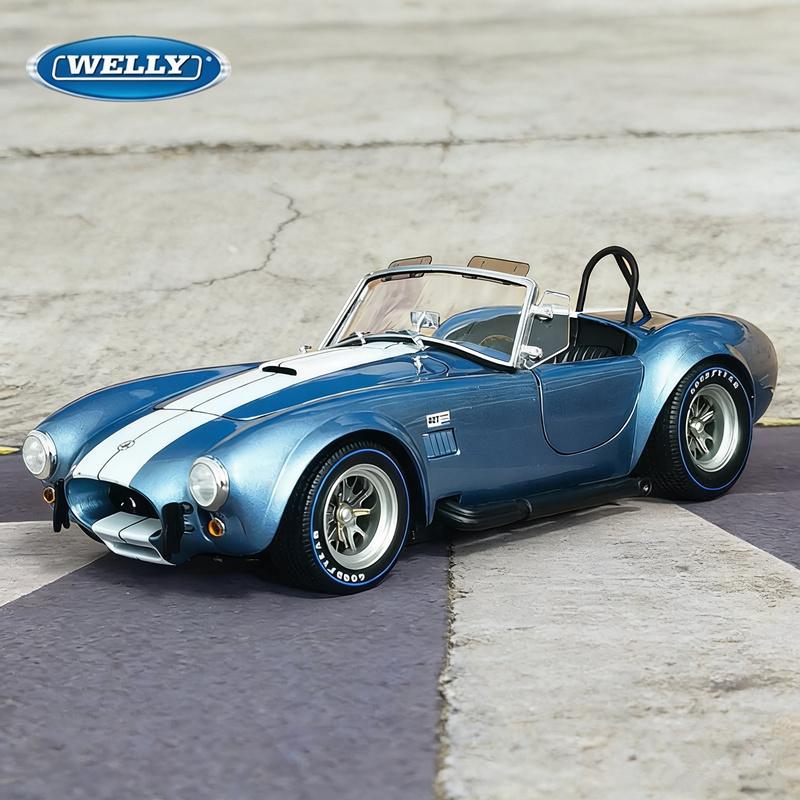 Велли 1:24 1965 Shelby Cobra 427 S/C Сплав Спортивный Автомобиль Модель Литой Металл Классический Гоночный Автомобиль Транспортное Средство Модель Симуляция Подарок Для Детей