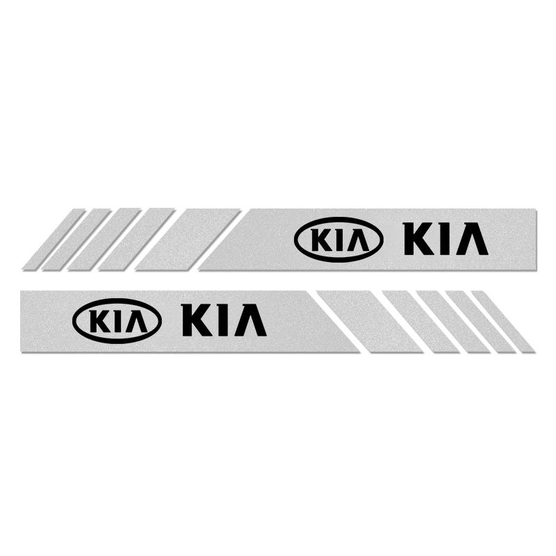 CASSX1 2Pcs Car Rearview Mirror Vinyl Stickers For KIA Ceed Forte K9 Optoma Picanto Rio Sorento Soul Sportage Auto Accessories