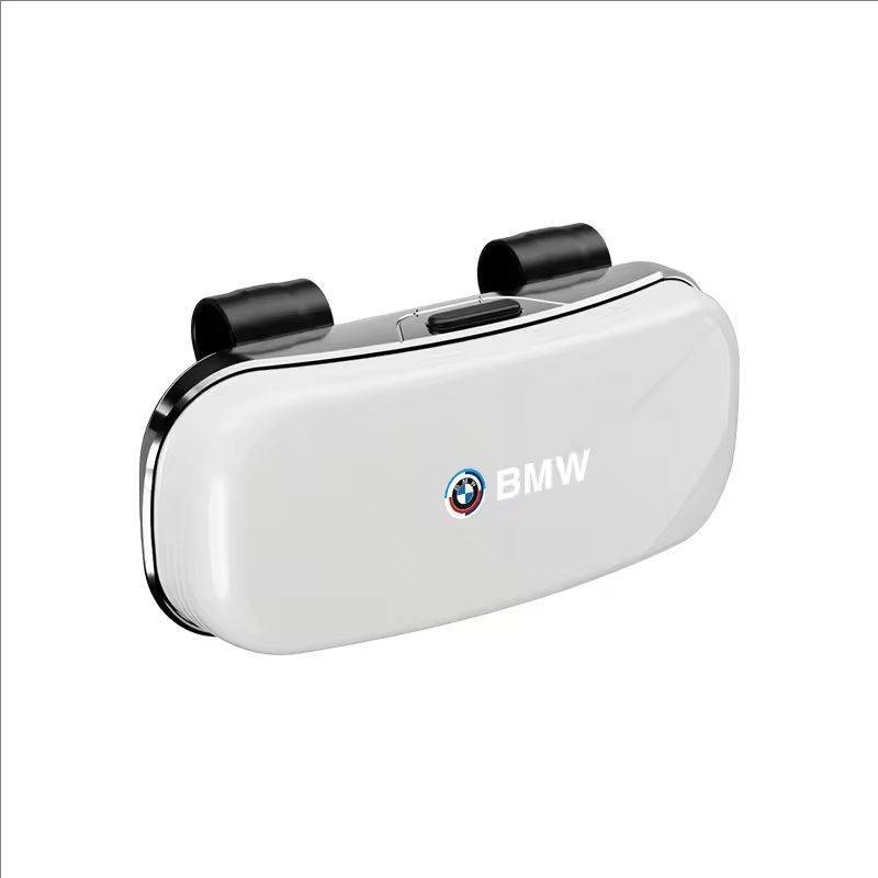 For BMW 1 2 3 4 5 6 7 Series X1 X2X3X4 X5 F48 E70 E90 E60 G30 G20 Press Switch Car Glasses Box Sun Visor Glasses Holder/ Sticker ER4