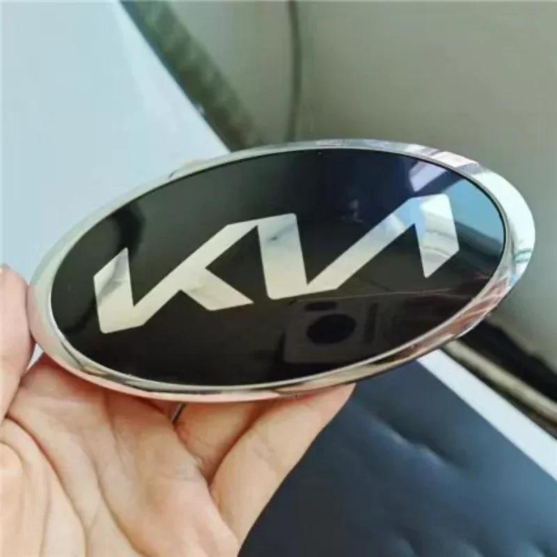 AANO1 Car Front Hood Emblem Rear Trunk Badge Steering Wheel Center Sticker Hub Center Sticker for KIA K3 K5 Sportage R Sorento Carens