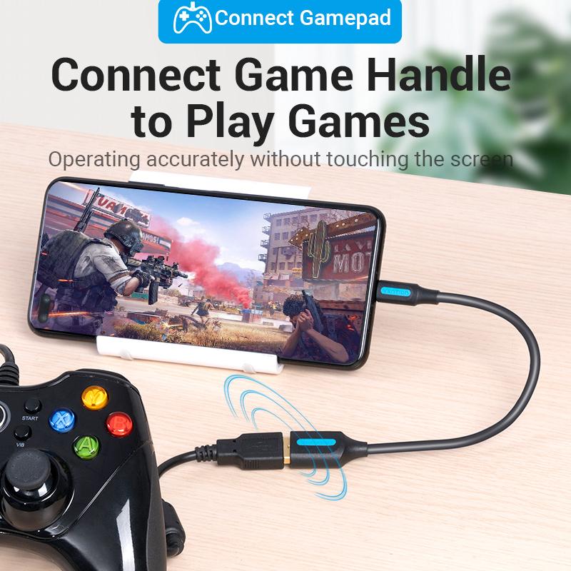 Vention OTG кабель USB 2.0 адаптер для Android Samsung S6 Redmi Note 5 USB Type C 3.0