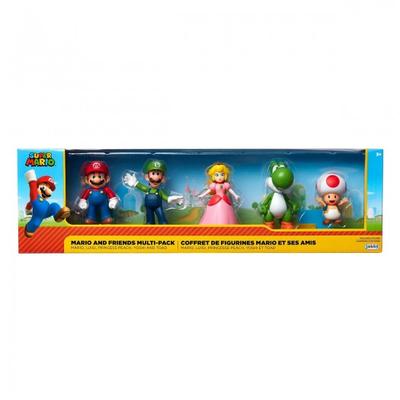 Набор эксклюзивных игровых фигурок SUPER MARIO - Марио и друзья 6 см