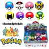 Pocket Monster Ball Toy 7cm Diameter Abs Material Set Of 8 Pokemon Figures