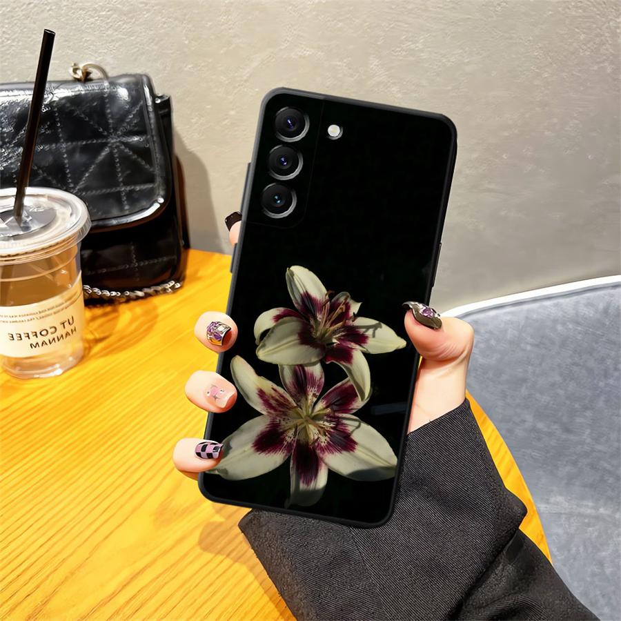 Чехол для телефона с принтом цветка лилии и орхидеи для Samsung Galaxy A50 A15 A05 A17 A12 A04 A13 A20 A16 A40 A06 A70
