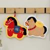 Милый мультяшный новогодний пони Ручное полотенце Коралловый флис Домашняя Кухня Ванная Комната Салфетки Лошадь Утолщенные Кухонные Подвесные Впитывающие Полотенца