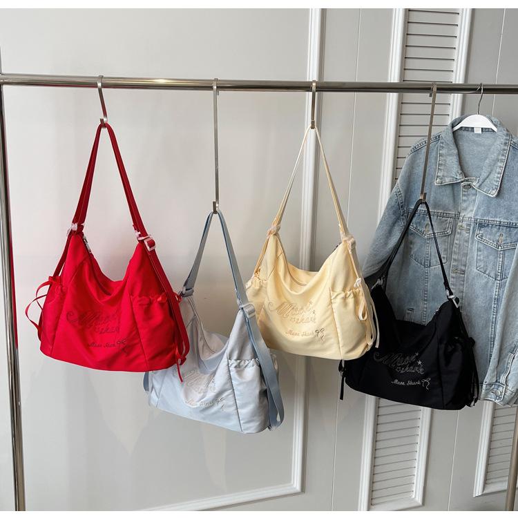 Сумка-тоут женская 2024 года, новая большая вместимость, рюкзак для поездок на работу с надписью «иностранное чувство» для студентов колледжей, для поездок на работу в класс