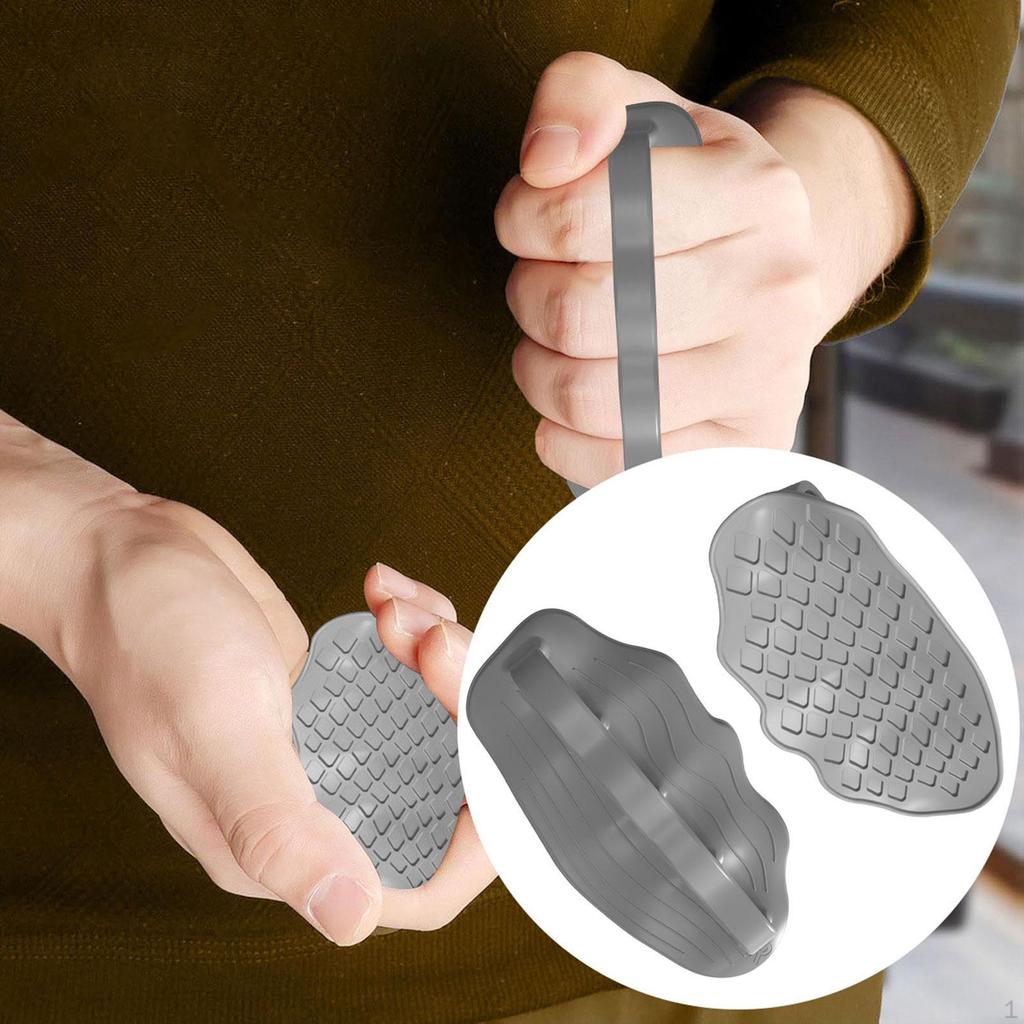 2Pcs Weight Lifting Grips Hand Protector Ergonomic Silicone with Storage Bag Workout Gym Gloves for