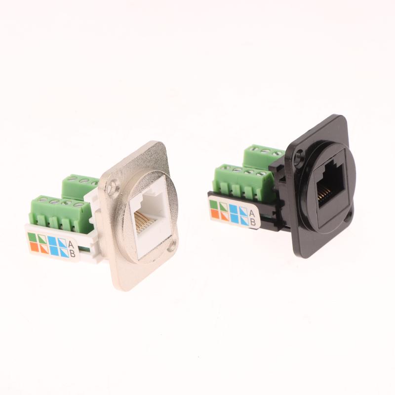 Cat5E Rj45 Сетевая Кабельная Розетка Монтажный Модуль Экранированный Беспаечный Удлинитель Сетевого Кабеля Разъем Панели Cat 5