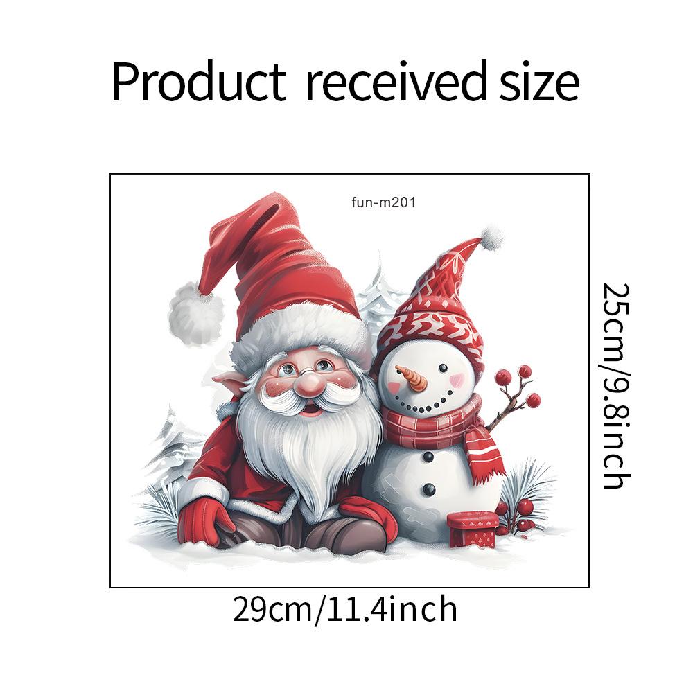 Fun-m201 Santa Claus Snowman Santa Hat Toilet Post Bathroom Toilet Home Decoration Stickers Wholesale