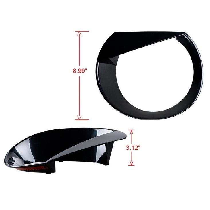 2PCS Car Front Light Headlight Angry Bird Style ABS Trim Cover For 2015 - 2021 Jeep Renegade Exterior Parts Automobiles Parts