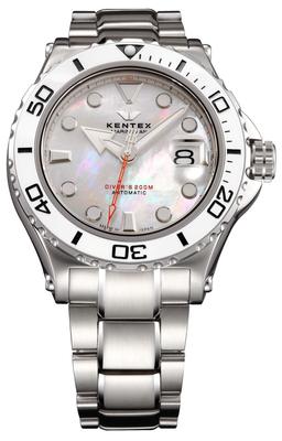 Механические автоматические часы 200M водонепроницаемые Marineman Seahorse II Divers Silver [KENTEX] S706M-18 мужские