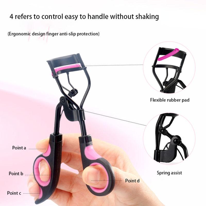 Щипцы для завивки ресниц, прямая стальная расческа, складная щеточка для бровей с двойной головкой, многофункциональный косметический инструмент, 4 набора накладных ресниц