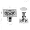 Euro Square Floor Drains Antique Brass Shower Hardware Bathroom Accessories Floor Drain Deodorant Floor Drain Strainer Cover