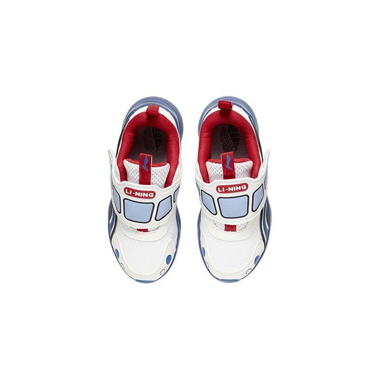 Li Ning детская Starshine нескользящая амортизирующая износостойкая повседневная обувь детская повседневная обувь белого и синего цвета YKNS024-1