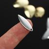 20pcs Rotate Smooth Nickel Sequin VIB Lure Metal WillowMetal Blades Fishing Attractor Spinner