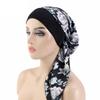 Тюрбан с этническим принтом, меховой головной убор, ночной колпак, эластичная женская повязка с широкими полями