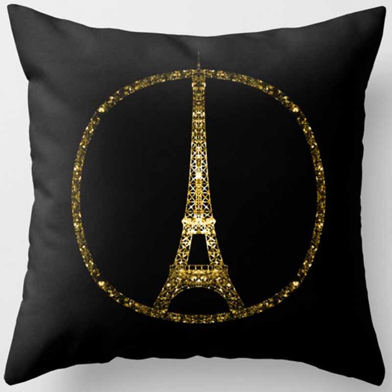 Черно-желтая квадратная наволочка, украшение для дома, чехол для автомобильного дивана 45 см * 45 см