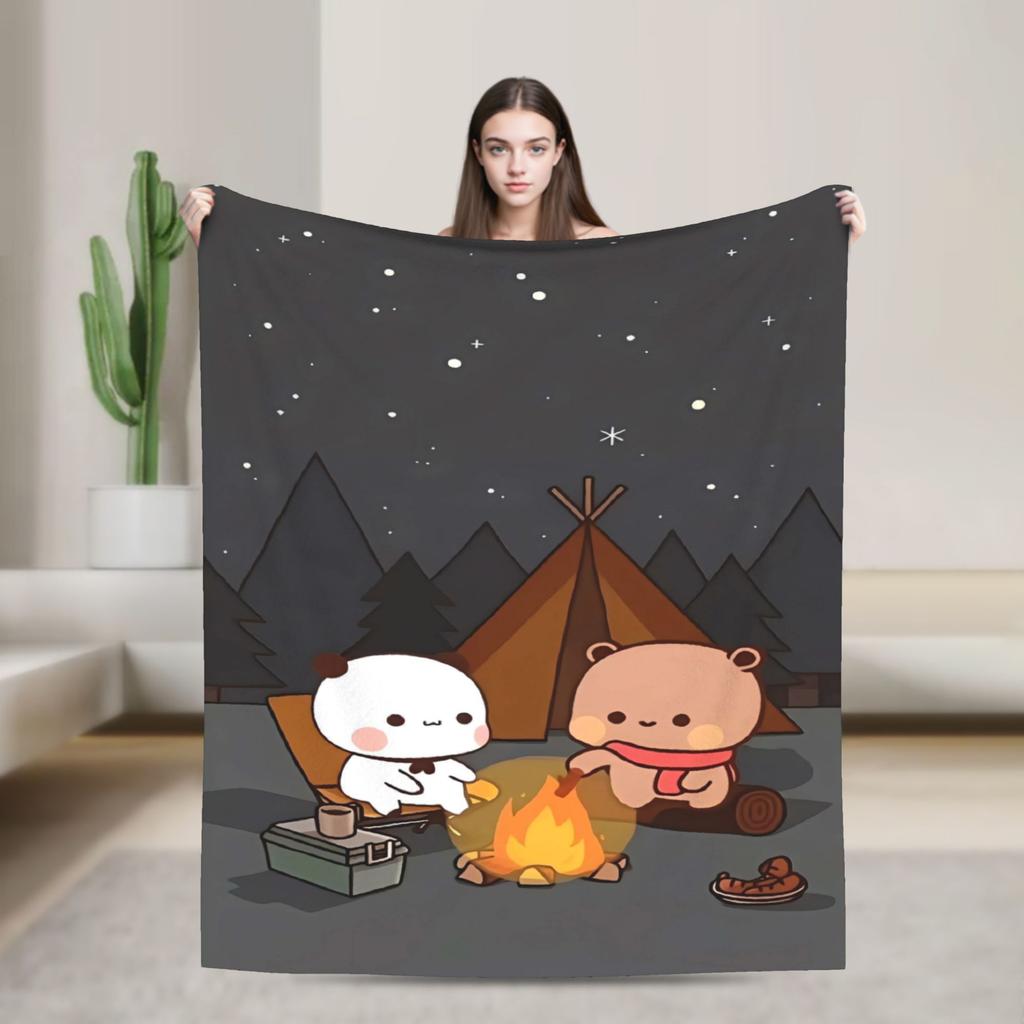 Bubu Dudu Blankets Super Soft Graphic Plush Throw Blanket For Kids Adult Home Decor Flannel Bedspread Bed Cover
