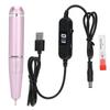Electric Nail Polishing Machine Portable USB Quick Removal Polisher Drill Pen 30000 rpmOlive Green