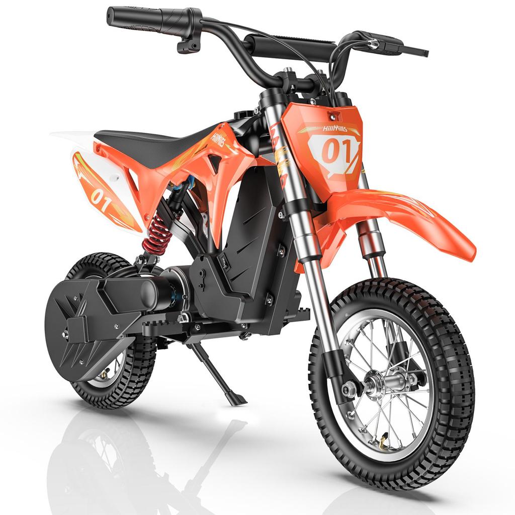 Hillmiles MileRocket 1 Детский Электромотоцикл 250 Вт Мотор 36 В 4 Ач Аккумулятор 12-дюймовые Износостойкие Шины Безопасная и Устойчивая Конструкция для Удовлетворения Большинства Потребностей в Катании