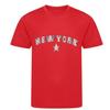 Tee shirt enfant - New York - Lot de 2 - Rouge et blanc - 100% Coton - Manches courtes