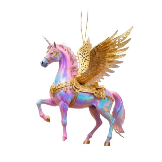 Подвеска в виде лошади 2D Акриловая Реалистичная Лошадь Украшение Рождественская Игрушка с Петлей для Подвешивания Праздничный Декор для Любителей Конного Спорта