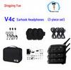 Набор Bluetooth-гарнитур для футбольных судей V4C (Нейтральный): Наушники для шлема, Спортивная сумка на руку, Шумоподавление, Комплект из 3 предметов