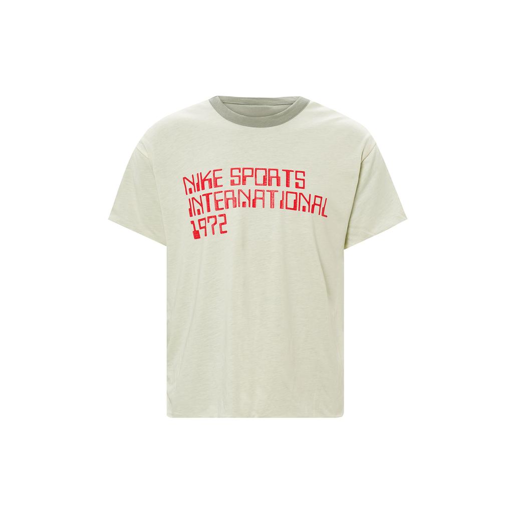 Nike Двусторонняя повседневная футболка с круглым вырезом и коротким рукавом, мужские топы, серо-серый цвет DQ4248-073