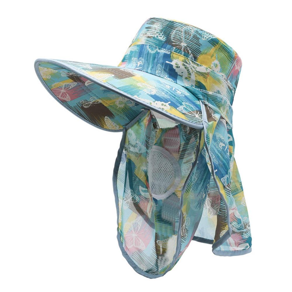 Широкие поля Женская шляпа рыбака Солнцезащитная шляпа для лица Модная солнцезащитная шляпа для велоспорта