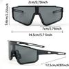 2-Pack  Unisex Cycling Glasses Large Frame Sports Style Design Eyewear