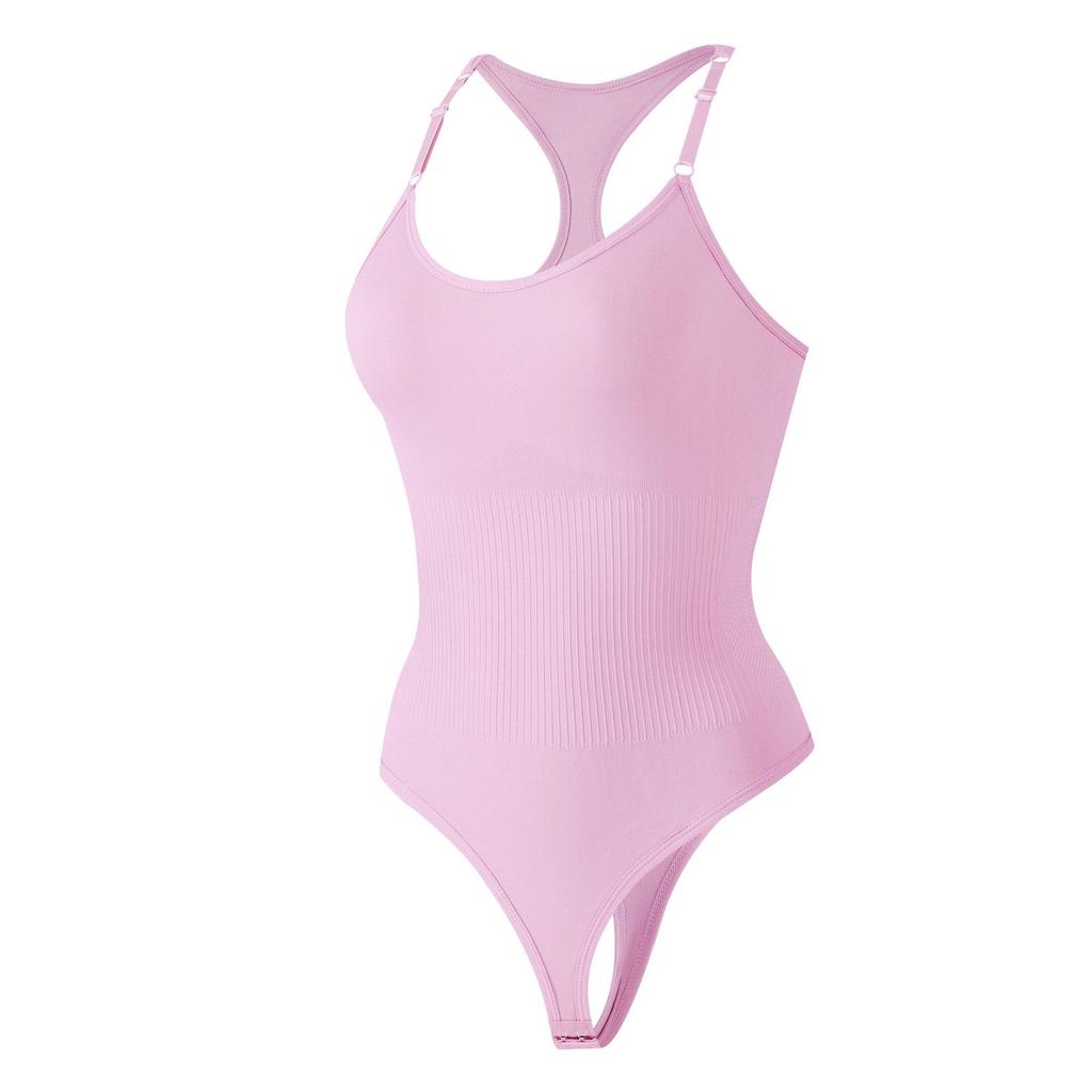 Боди с Т-образной спинкой для формирования фигуры Утягивающее белье для подтяжки ягодиц и живота Бесшовное облегающее корректирующее белье для похудения