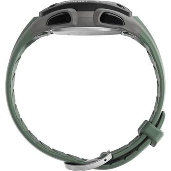 TIMEX Универсальные наручные часы Triathlon Classic TW5M67300 Кварцевые 10 Атмосфер Водонепроницаемые Пластик Цифровой циферблат Смола