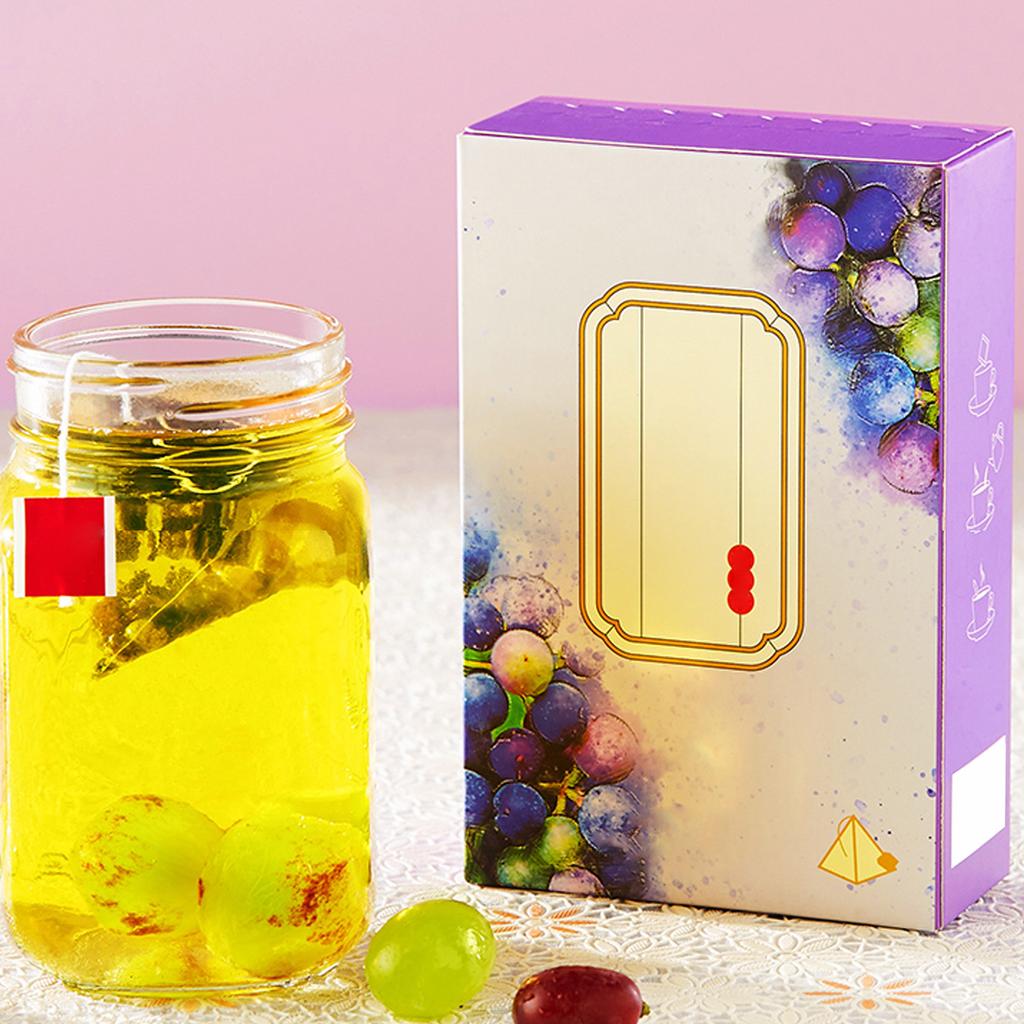 Grape Oolong Tea 24 Count Cold Brew Fruit Tea Bags Leisure Drinks for Morning Afternoon Free Time
