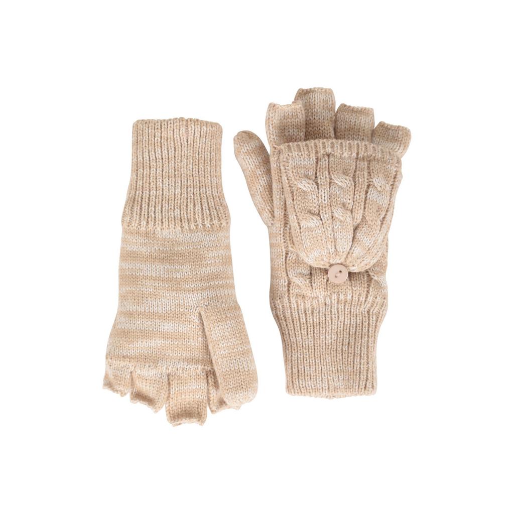 Mountain Warehouse Womens/Ladies Faux Fur Lined Fingerless Gloves