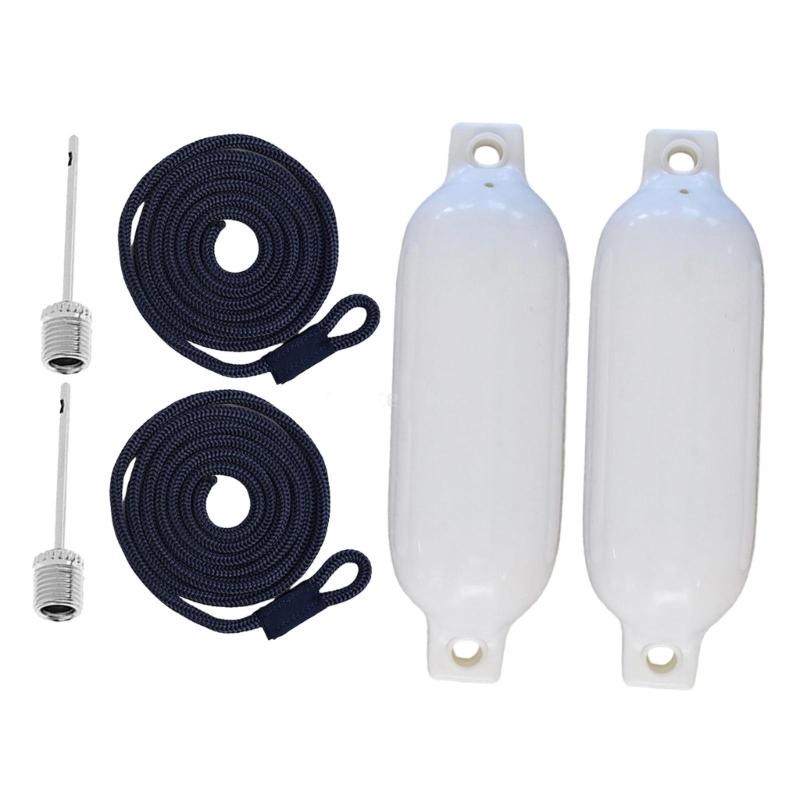 Marine Boat Fenders PVC Bumpers Reinforced Eyelet Fenders Simple Installs for Docking & Collision Resistance of Yachts