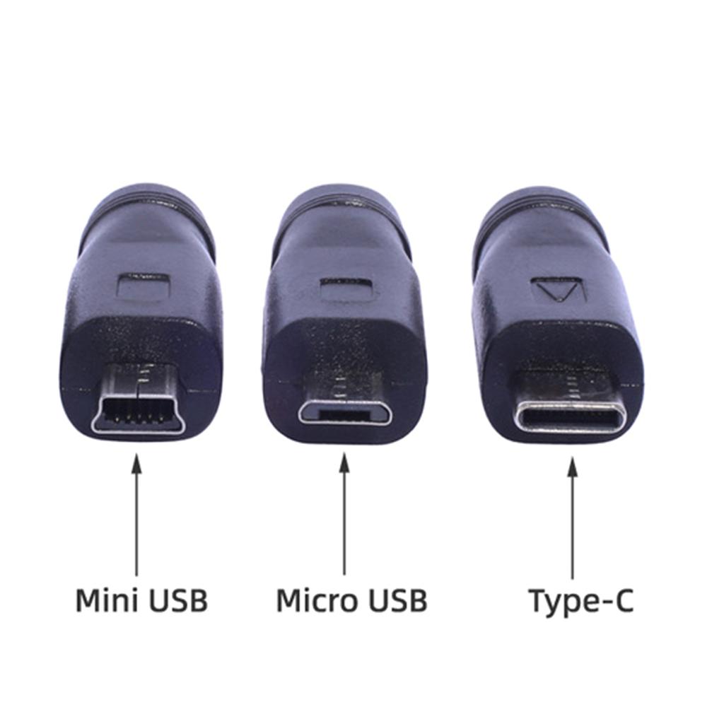 Адаптер питания DC5521 Тип-C/Mini USB /Micro USB Разъем для зарядки Безопасный и более быстрый Зарядный конвертер для телефона Планшета