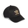 Adidas Originals Baseball Cap Unisex Black Gold Adidas FM1675