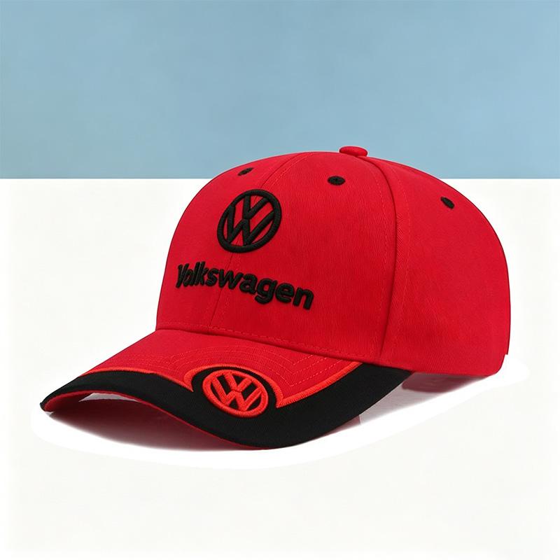 abcd1 Car Solid Color Hat Spring Summer Baseball Cap Sunshade Cap For Volkswagen VW Polo Passat B5 Golf 4 5 6 Tiguan Jetta CC Touran