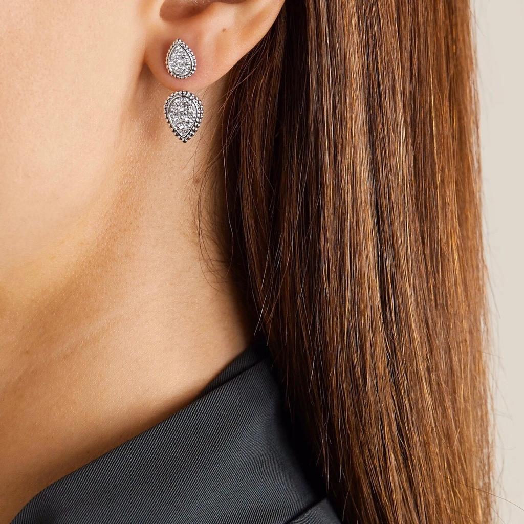 Новая Мода Классическое Высокое Качество Горячие Бренды Ювелирных Изделий для Женщин Водные Роскошные Серьги Золотого Цвета Дизайнерские Серьги-Пуссеты