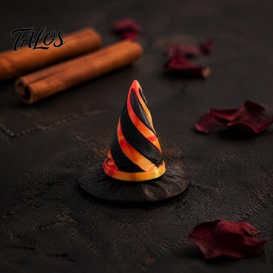 Fun Decompression Toy 3D Printed Spiral Witch Hat Passthrough Fidget Toy, Halloween Creative Gifts Sensory Stress Relief for Kids Adults, Party Favors