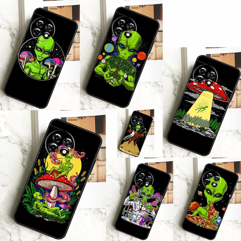 Space Alien Magic Case For OnePlus 12 12R 11 9 10 Pro 10R 9R 8T 10T Nord 3 CE 2 Lite 2T N10 N20 N30 CE4 Cover