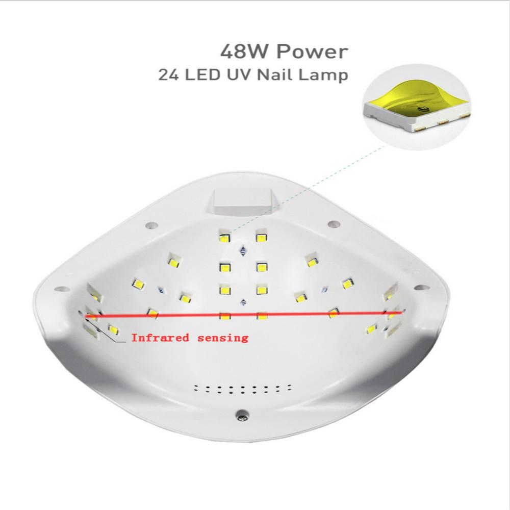 RainSolid SUN5 48W Nail Dryer UV LED For Nail Lamp Curing Gel Polish Quick Drying With Auto Sensor Manicure Salon Lamp