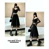 Women's Retro Skirt: High-Waisted Tulle A-Line Skirt for Fall/Winter