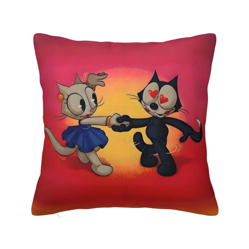 Пользовательская наволочка для подушки Disney Felix The Cat Аниме 40x40 см Декоративная Мультяшная Kawaii Роскошная Наволочка Мягкая Наволочка