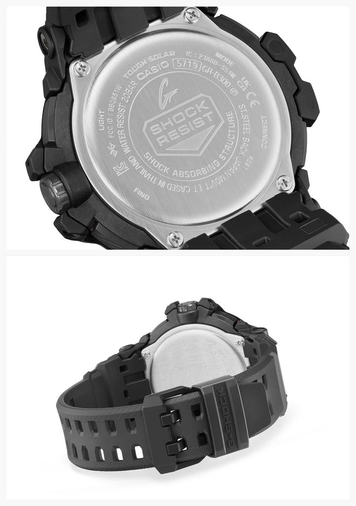 Часы с Bluetooth Tough Solar Biomass Plastic Black [Casio] G-Shock []GRAVITYMASTER GR-B300-1A4JF Мужские